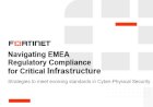 Navigating EMEA Regulatory Compliance for Critical Infrastructure