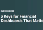 3 Keys for Finance Dashboards that Matter