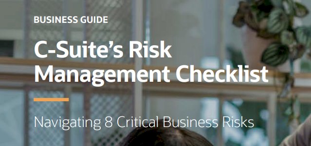 C-Suite Risk Management Checklist